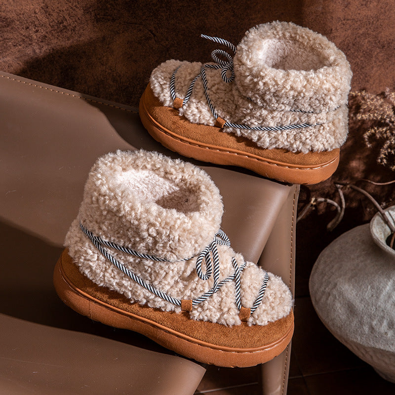 Wholesale Winter Velvet Thickened Non-slip Warm Cotton Boots